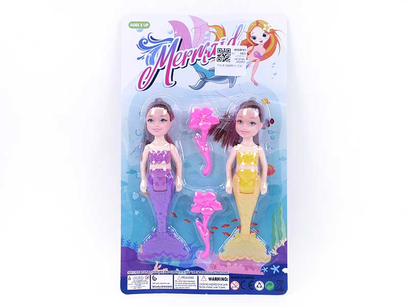 5inch Solid Body Mermaid Set W/L(2in1) toys