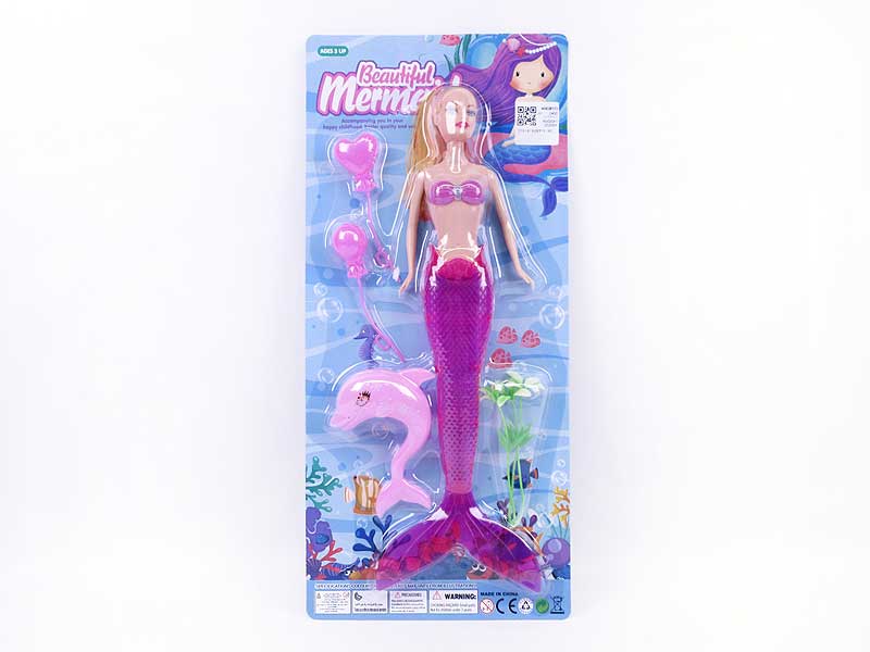 11inch Solid Body Mermaid Set W/L(4C) toys