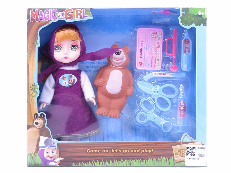 9inch Solid Doll Set W/L_M toys