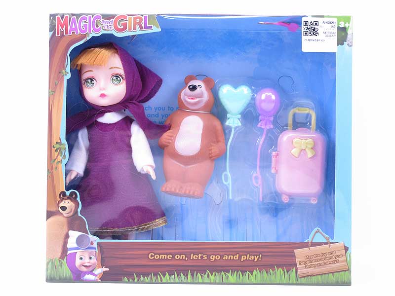 9inch Solid Body Doll Set W/L_M toys