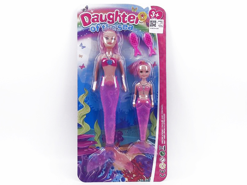 30cm Mermaid W/L & 19.5cm Mermaid(2in1) toys