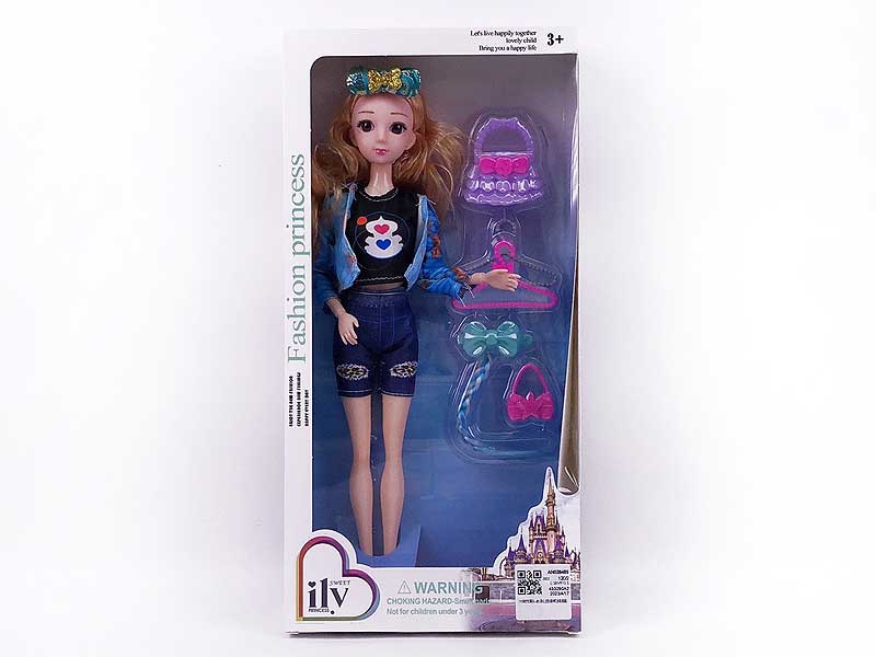 11inch Solid Body Doll Set W/L_M(6S) toys