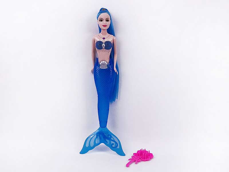 34CM Solid Body Mermaid W/L(3C) toys