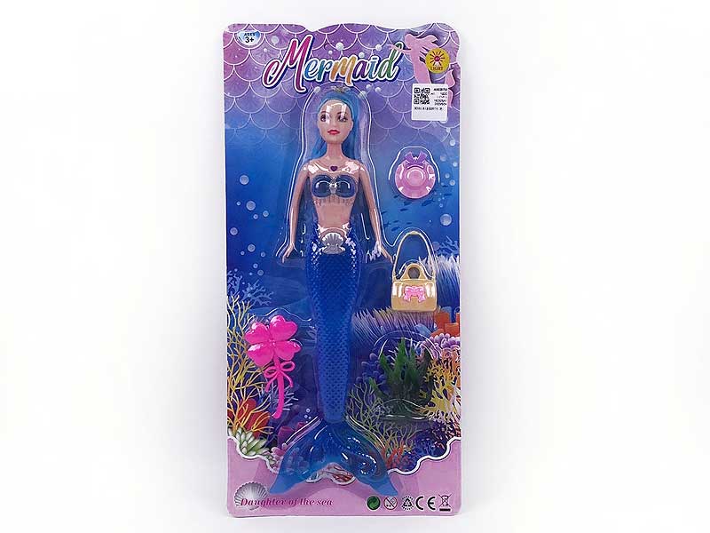 34CM Solid Body Mermaid Set W/L(3C) toys