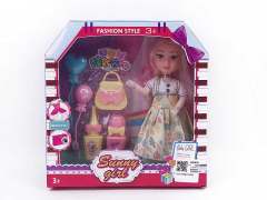 9inch Solid Body Doll Set W/M toys