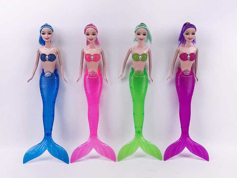 11.5inch Solid Body Mermaid W/L(4C) toys