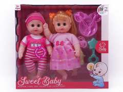 12inch Empty Body Moppet Set W/M(2in1) toys