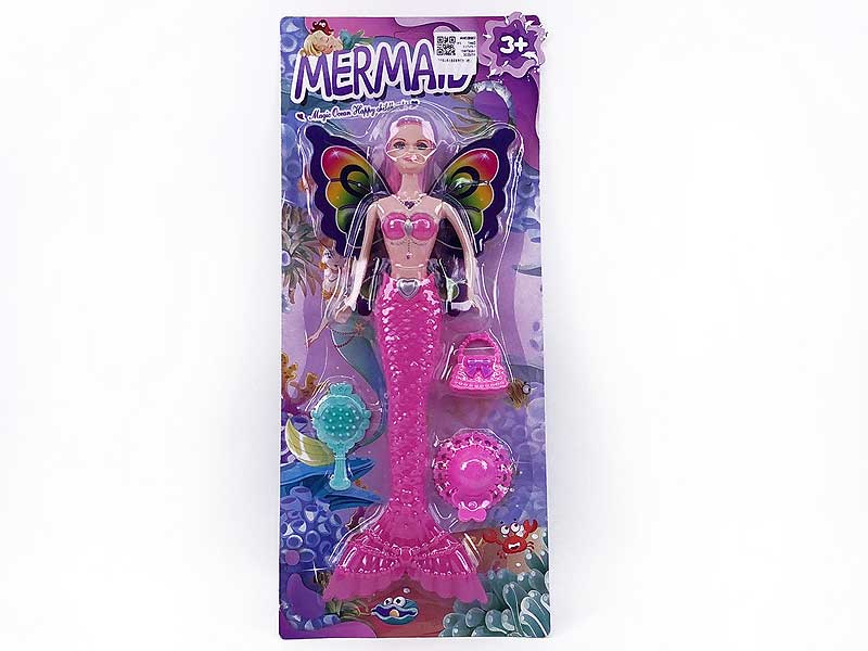 11inch Solid Body Mermaid Set W/L(4C) toys