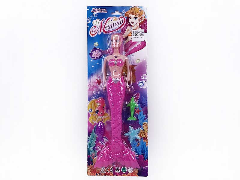 11inch Solid Body Mermaid Set W/L(4C) toys