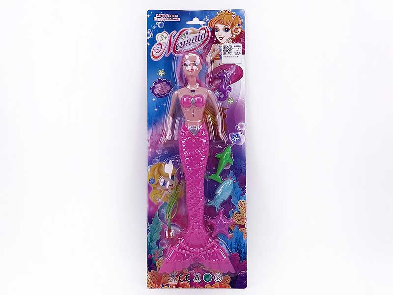 11inch Solid Body Mermaid Set W/L(4C) toys