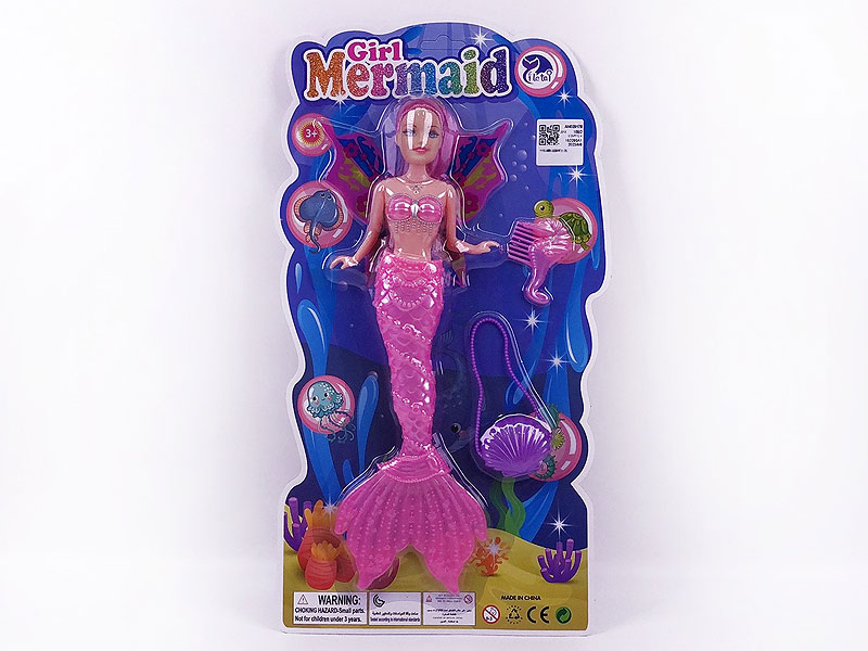 11inch Solid Body Mermaid Set W/L(2C) toys