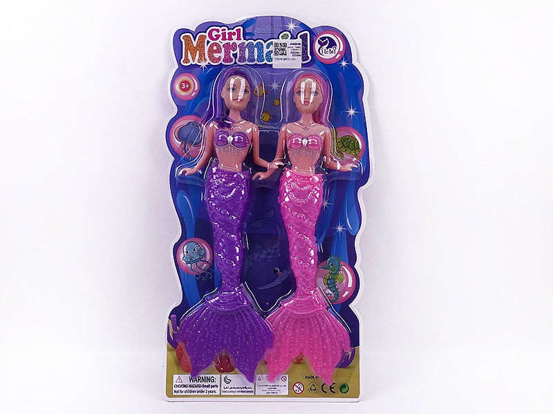 11inch Solid Body Mermaid W/L(2in1) toys