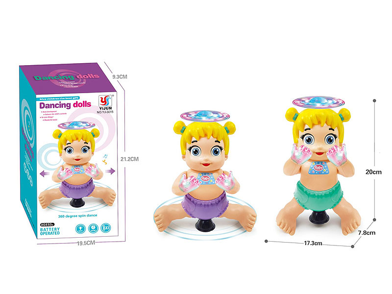 B/O Dance Doll W/L_M(2C) toys
