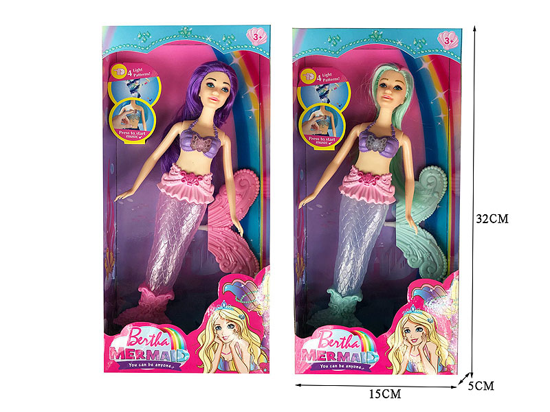 11.5inch Solid Body Mermaid W/L_M(2S) toys