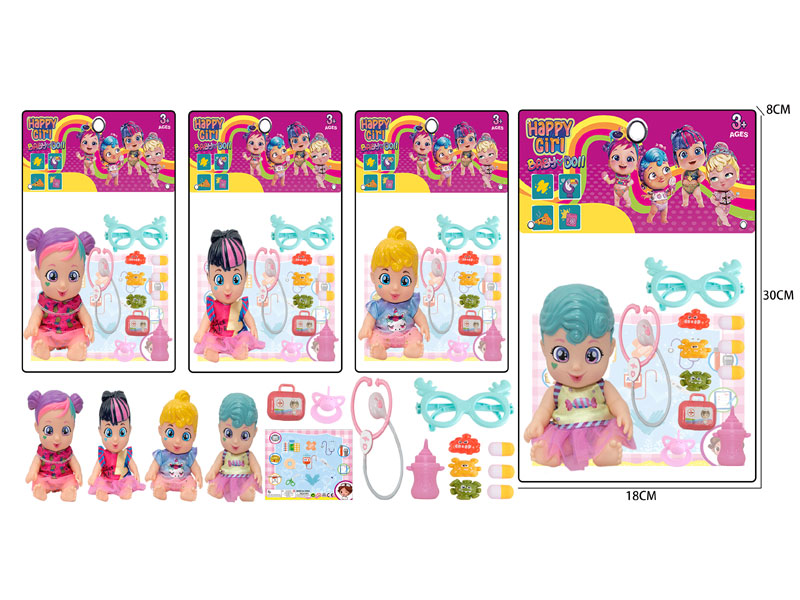 8inch Doll Set W/IC(4S) toys