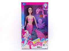 11inch Solid Body Mermaid Set W/L toys