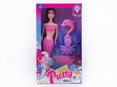 11inch Solid Body Mermaid Set W/L toys