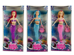 12inch  Solid Body Mermaid Set W/L(3C) toys