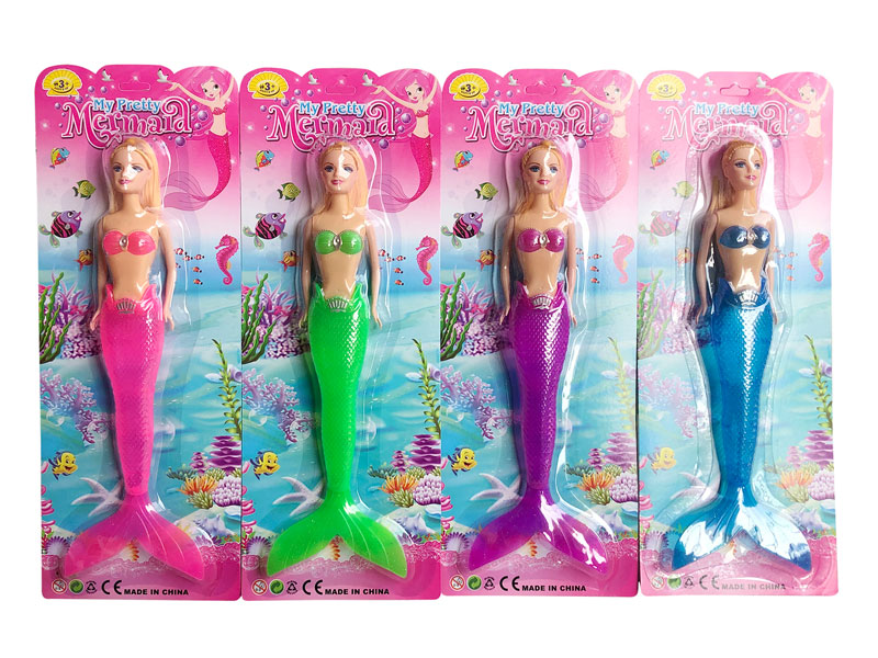 11inch Solid Body Mermaid W/L(4C) toys