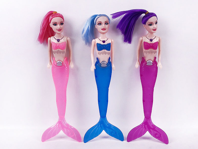 9inch Solid Body Mermaid W/L(3in1) toys