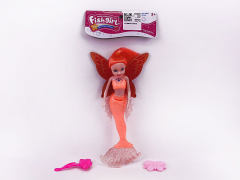 21.5cm Solid Body Mermaid W/L(4C) toys