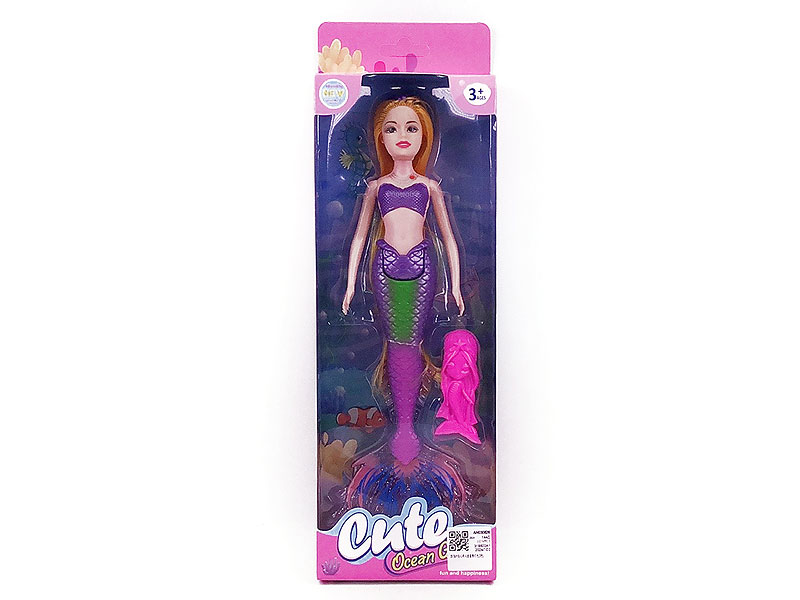 33.5cm Solid Body Mermaid Set W/L(3C) toys