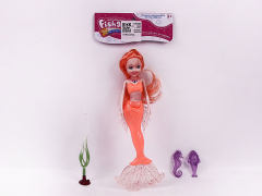 21.5cm Solid Body Mermaid Set W/L(4C) toys