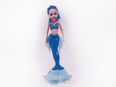 21.5cm Solid Body Mermaid Set W/L(4C) toys