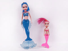 21.5cm Solid Body Mermaid W/L & Mermaid(2in1) toys