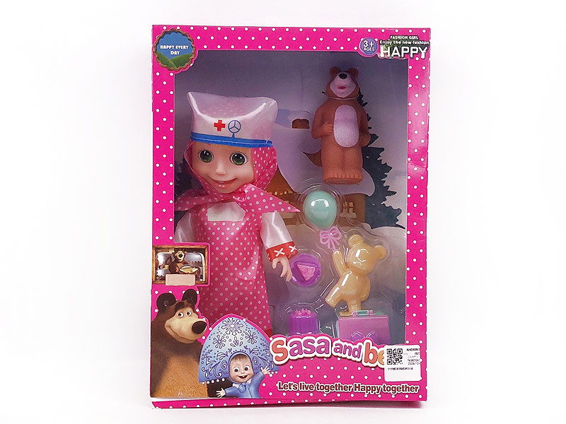 10inch Doll Set W/M(6S) toys