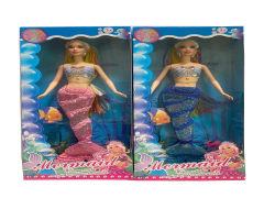12inch Solid Body Mermaid Set W/L_M(2S) toys