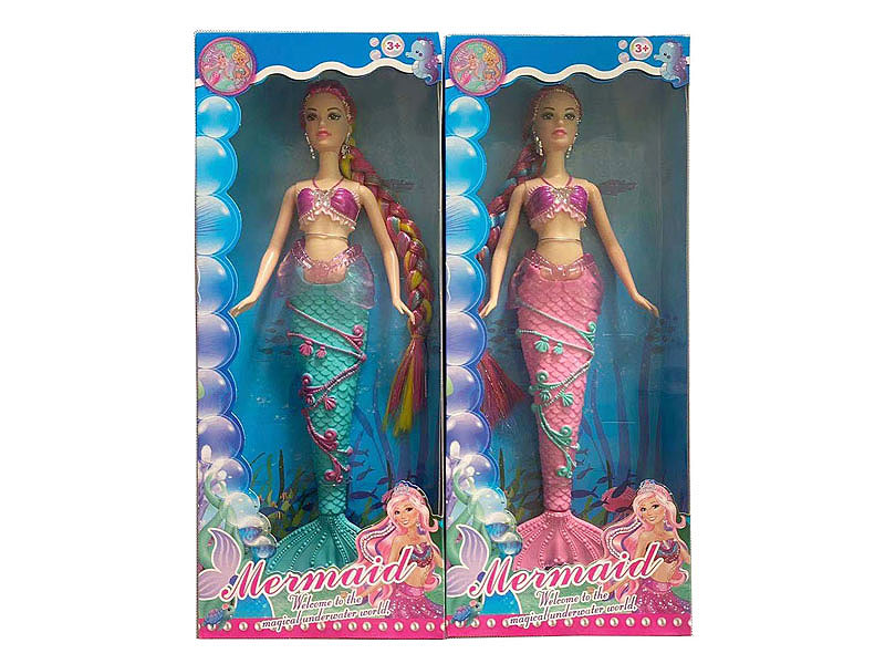 12inch Solid Body Mermaid Set W/L_M(2S) toys