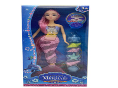 14inch Solid Body Mermaid Set W/L toys