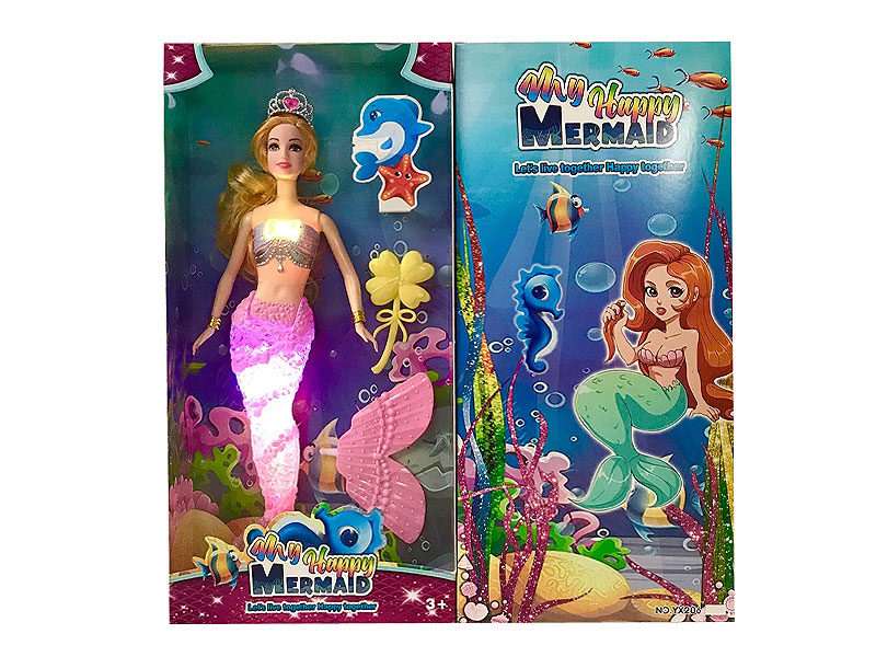 14inch Solid Body Mermaid W/L_M toys