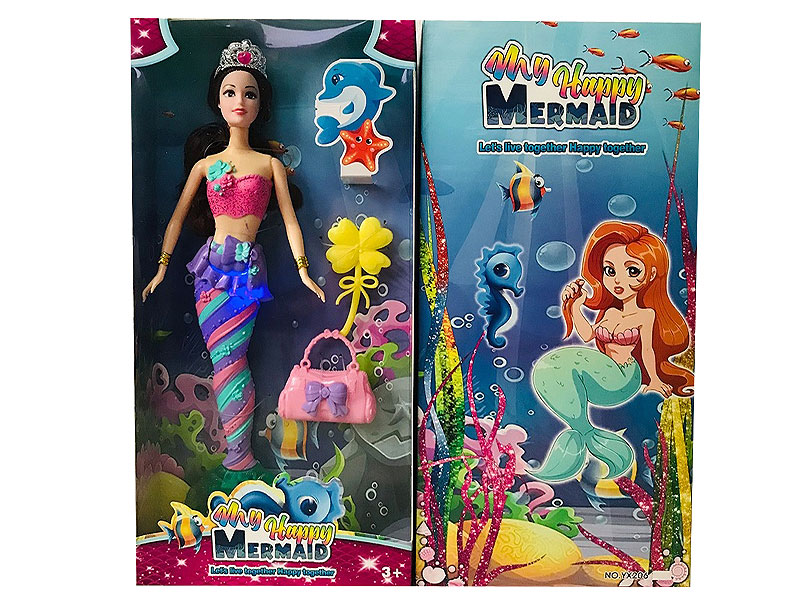 14inch Solid Body Mermaid W/L_M toys