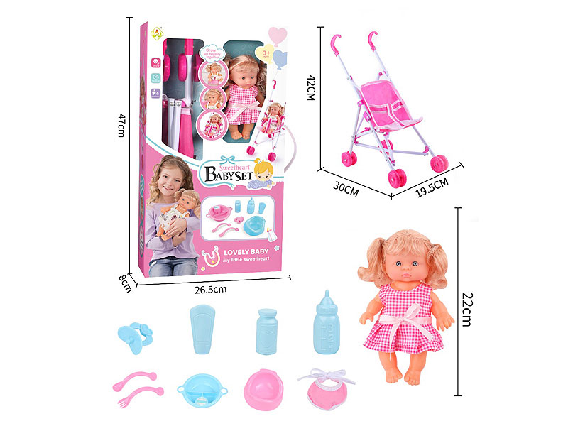 22CM Moppet Set W/IC toys