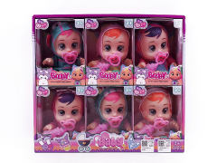 8inch Crying Baby Set W/IC(6in1) toys