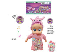 36CM B/O Walking Dancing Solid Body Doll & Beading Set toys