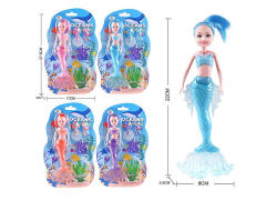 21.5cm Mermaid Set W/L(4C) toys