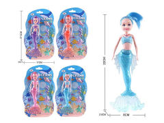 21.5cm Mermaid Set W/L(4C) toys