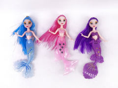 7inch Solid Body Mermaid W/L(3S3C) toys