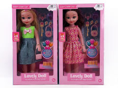 18inch Doll Set W/M(2S) toys