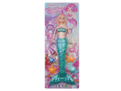 11inch Solid Body Mermaid Set W/L(4C) toys