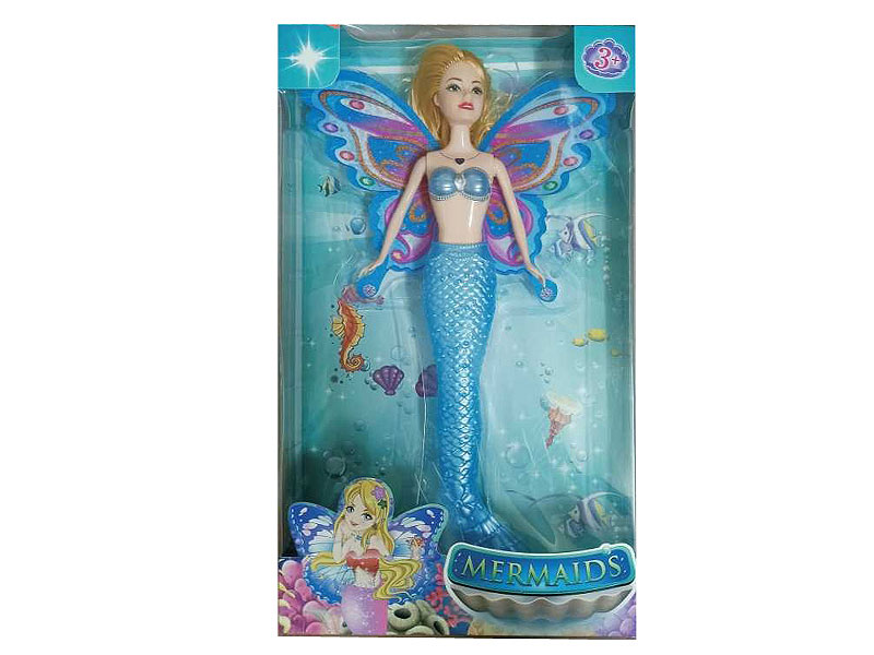 11inch Solid Body Mermaid W/L(4C) toys