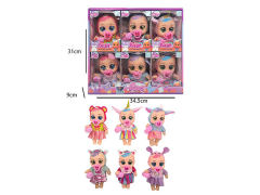 8inch Crying Baby Set W/M(6in1) toys