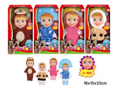 13inch Moppet Set W/M(4S) toys