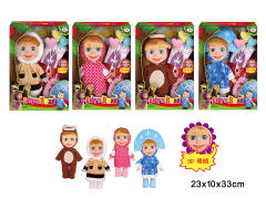 13inch Moppet Set W/M(4S) toys