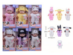 10inch Doll Set W/IC(6S) toys