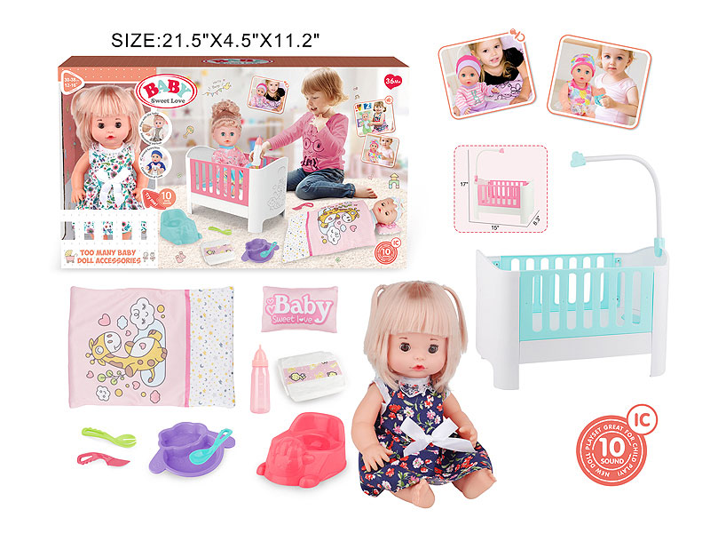 13inch Moppet Set W/IC toys