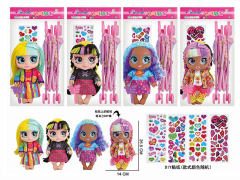 10inch Doll Set W/IC(4S) toys